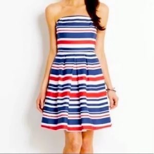 NWT Vineyard Vines Multi Stripe Strapless Dress